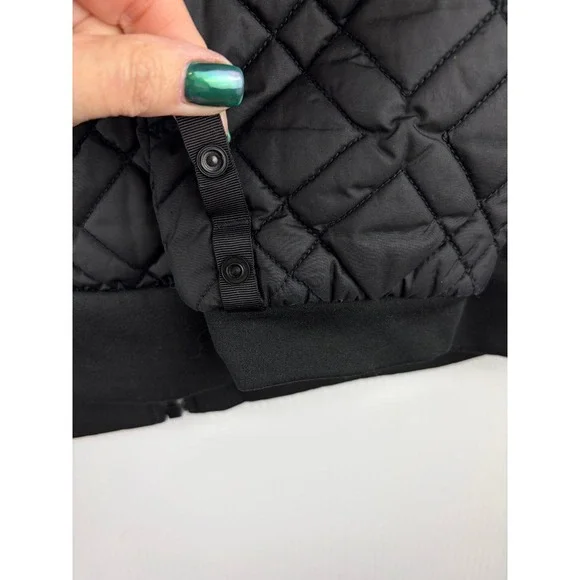 The North Face Quilted Jacket Black L Diamond Pattern Puffer Jacket Gorpcore - Picture 10 of 13